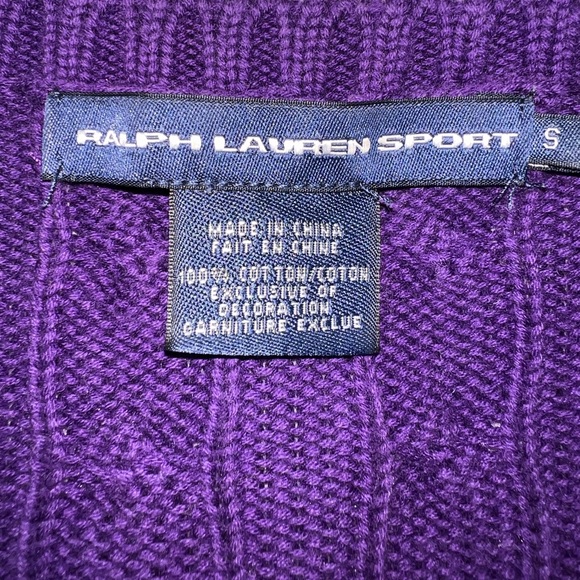 Ralph Lauren Sport V-neck cable knit sweater - Picture 2 of 6